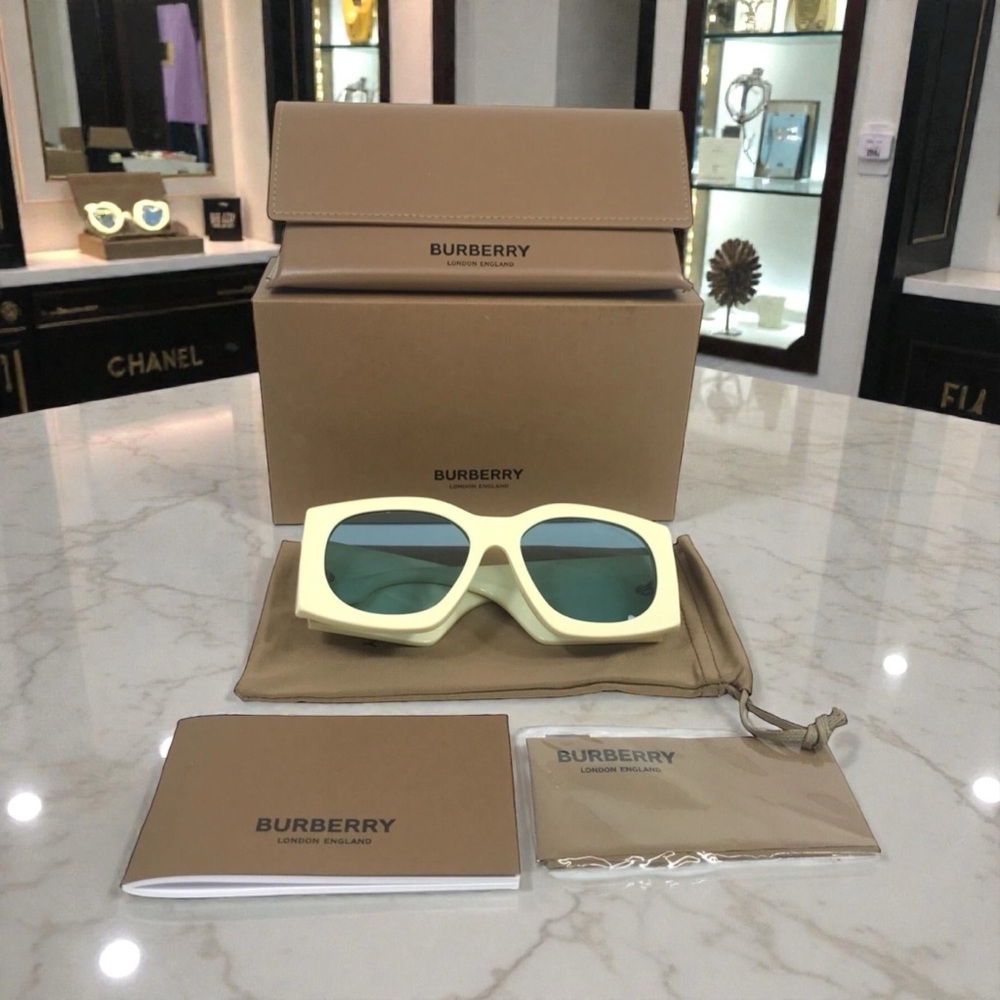 Burberry BE4388U Yellow Madeline Sunglasses - Picture 2 of 16